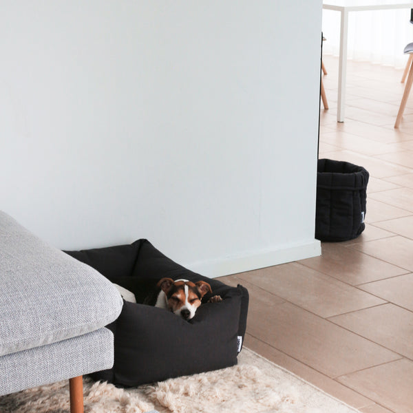 Hundebett Carla warmes Grau