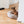 Hundebett donut karierter dunkler Sand