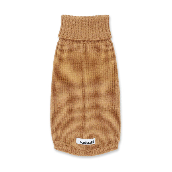 Hundepullover aus Wolle für Damen Beige