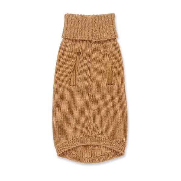 Hundepullover aus Wolle für Damen Beige