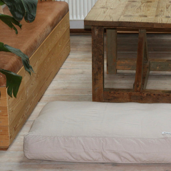 Scandinavian design dog cushion Sand in an artistic home